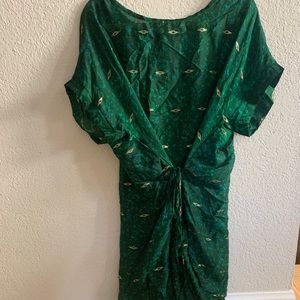 Gorgeous silk green top / dress